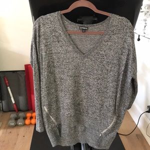 Express size Small. Fits size S-M. Longer in back booty area. Great for leggings